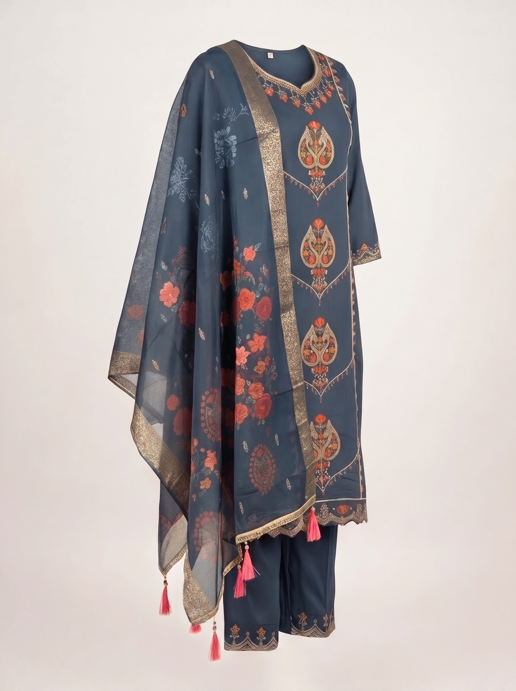 Gulabo Embroidered 3-Piece Kurta Set