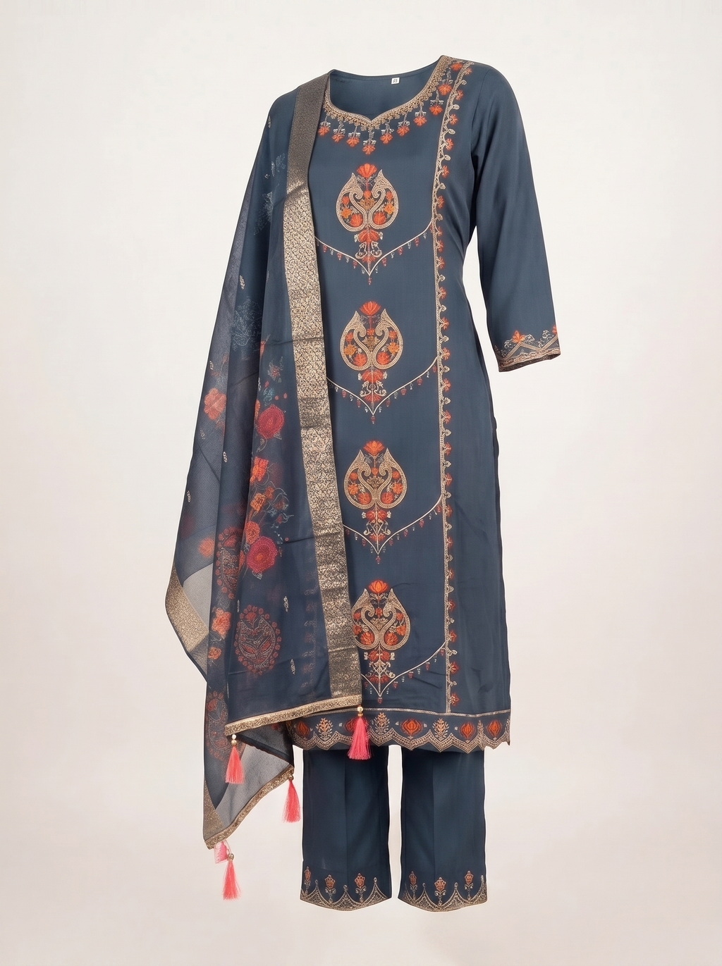 Gulabo Embroidered 3-Piece Kurta Set