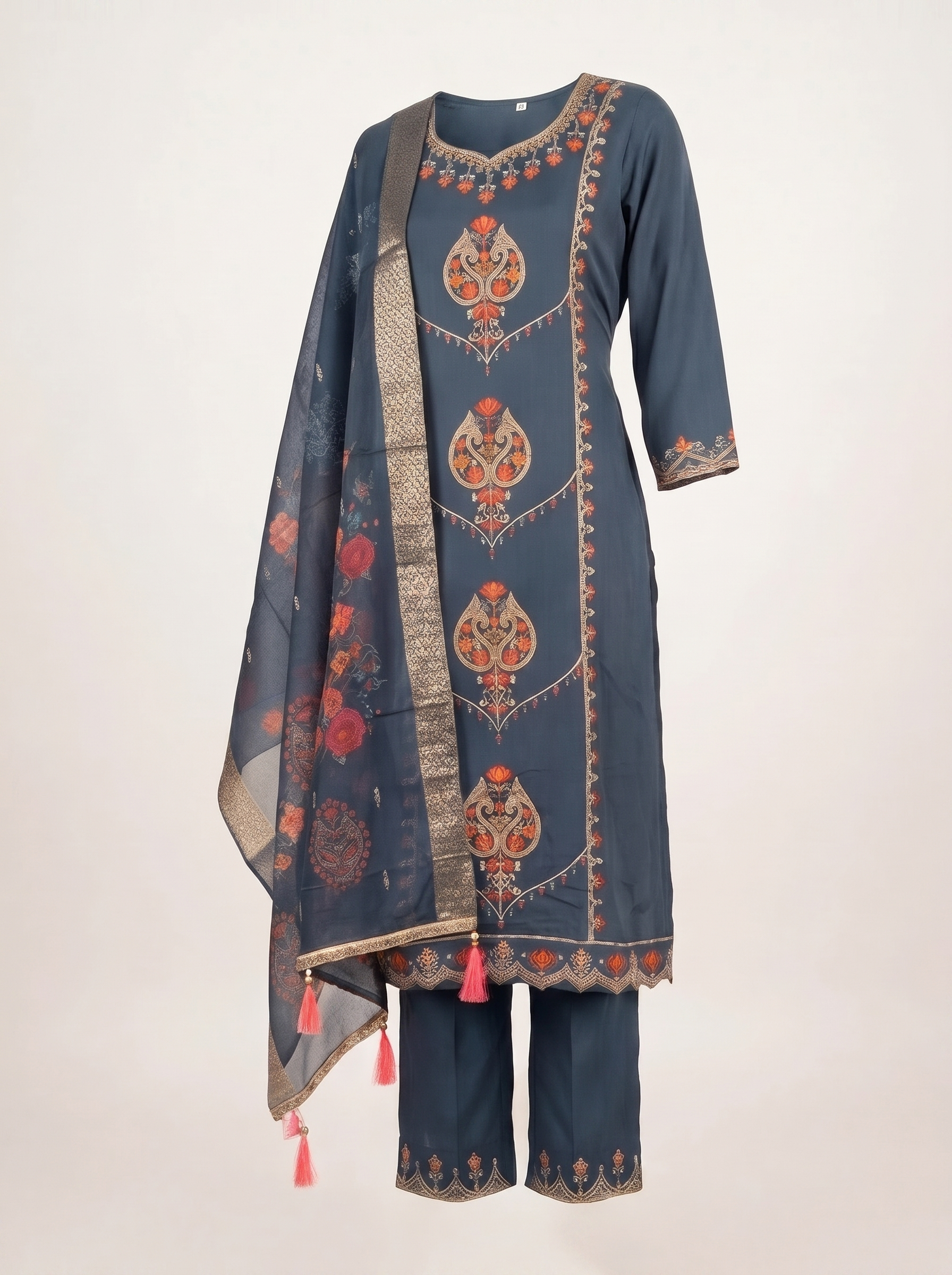 Gulabo Embroidered 3-Piece Kurta Set