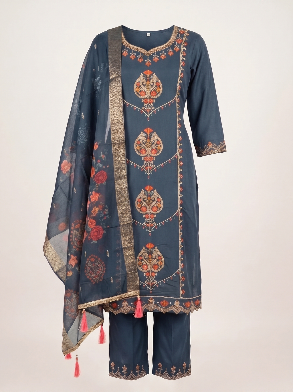 Gulabo Embroidered 3-Piece Kurta Set