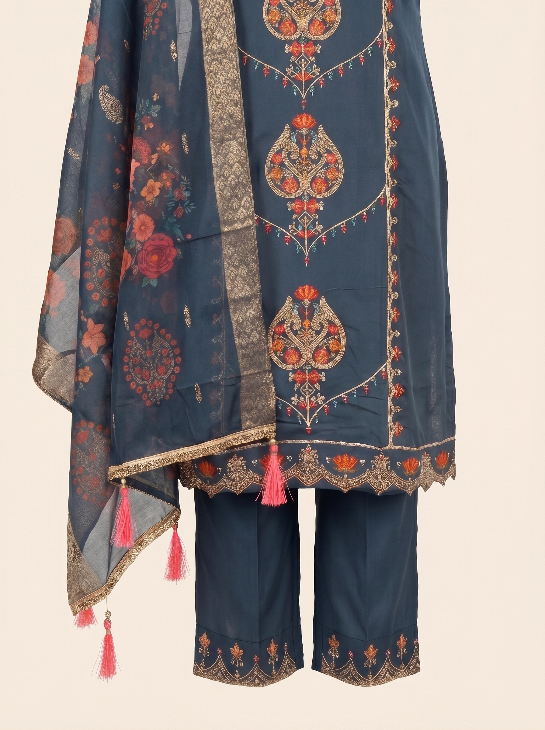 Gulabo Embroidered 3-Piece Kurta Set