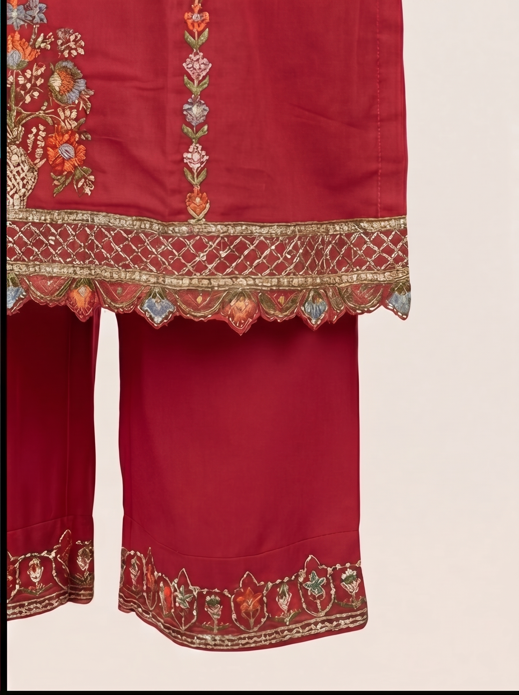 Gulabo Embroidered 3-Piece Kurta Set