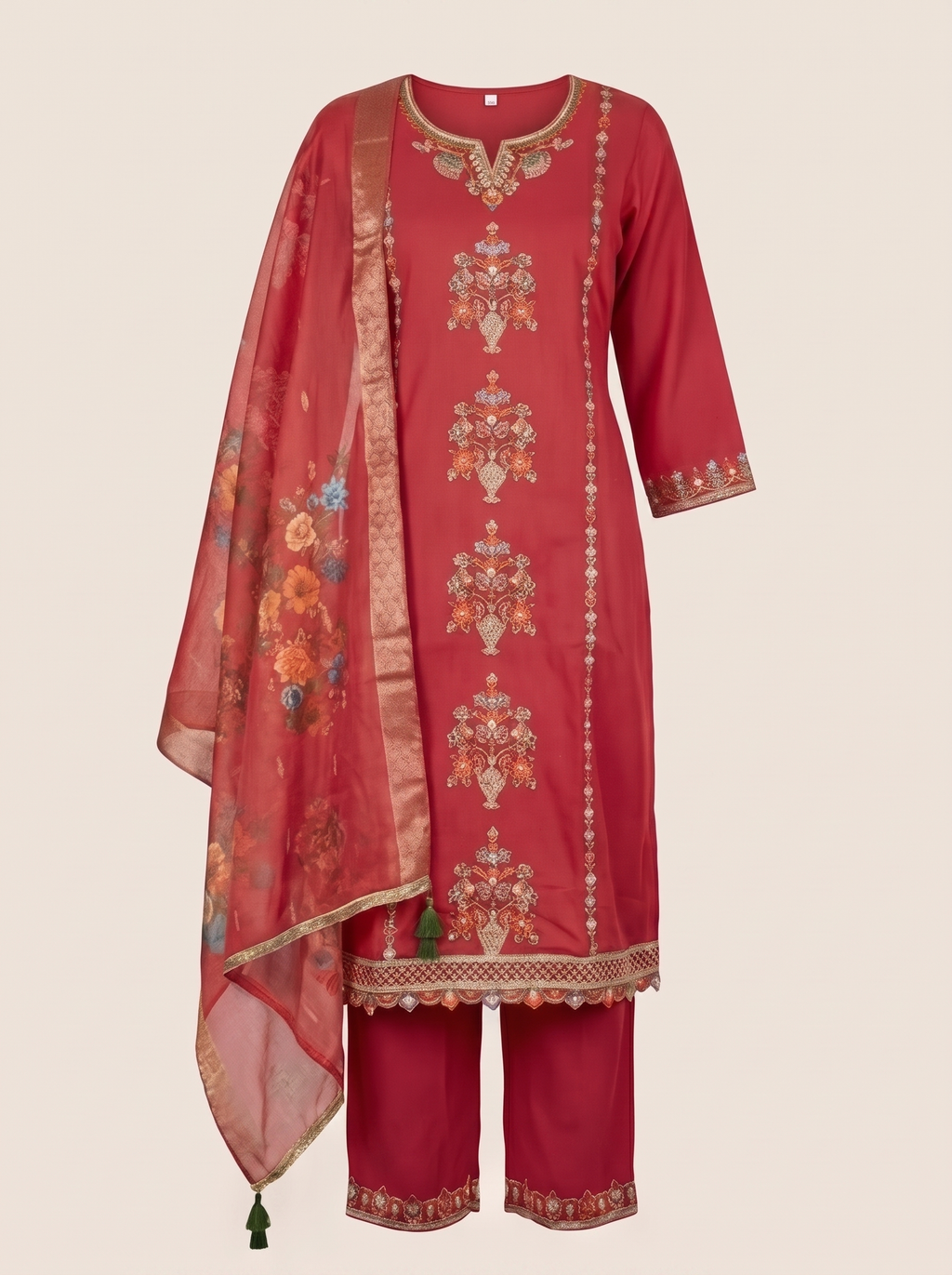 Gulabo Embroidered 3-Piece Kurta Set