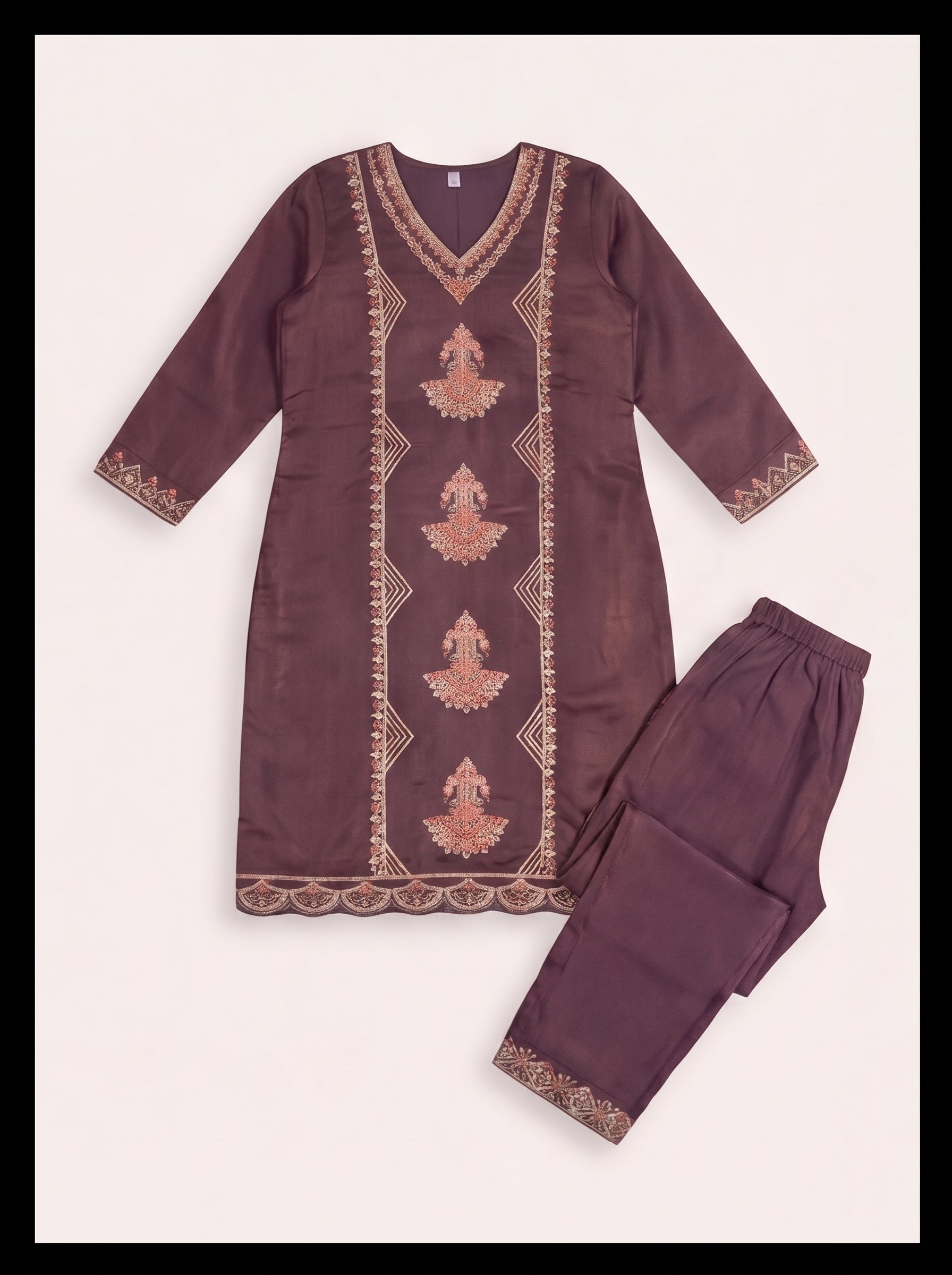 Gulabo Embroidered 3-Piece Kurta Set