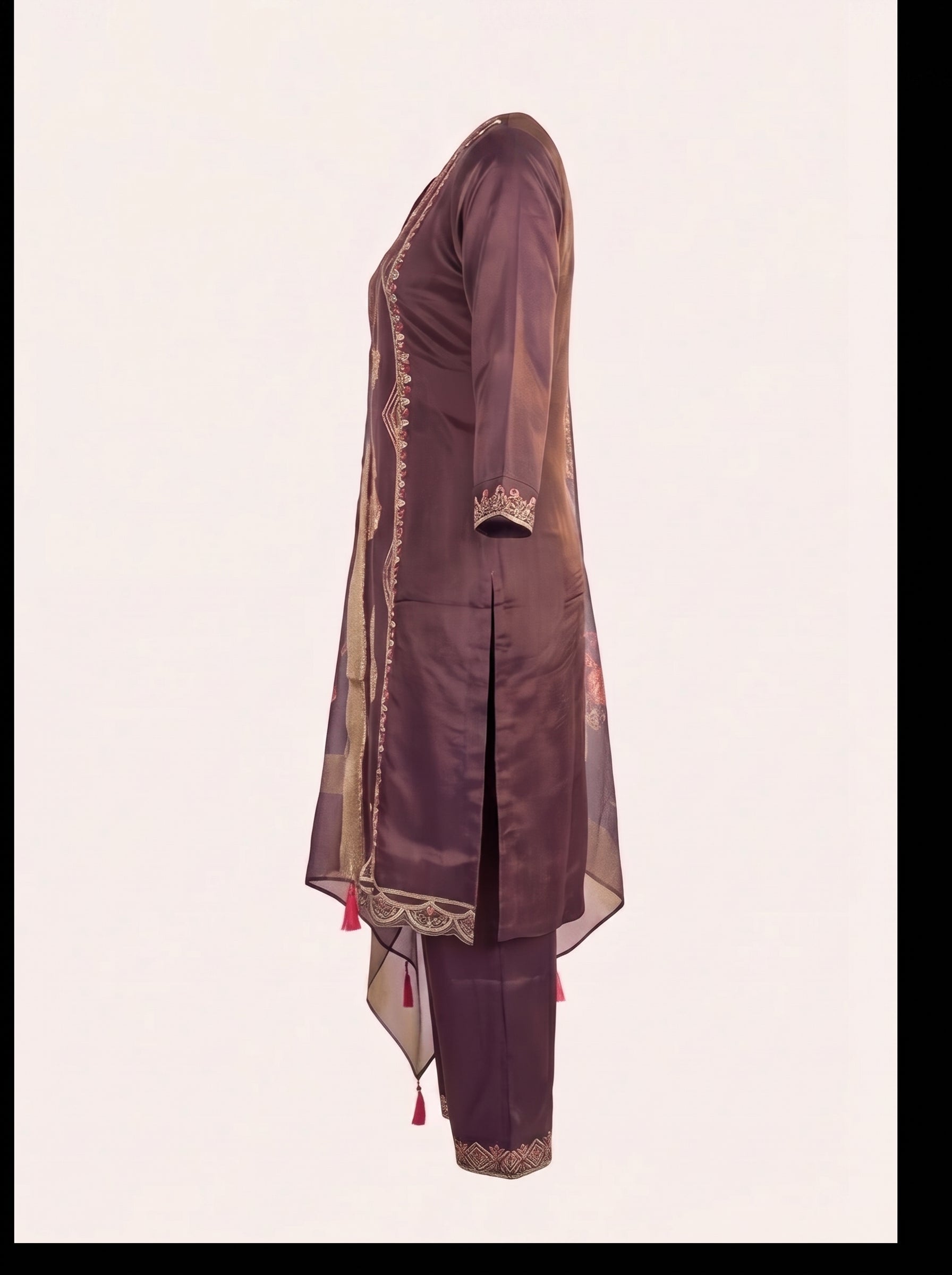 Gulabo Embroidered 3-Piece Kurta Set