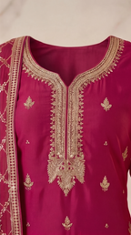 Magenta Royale Sharara Suit Set