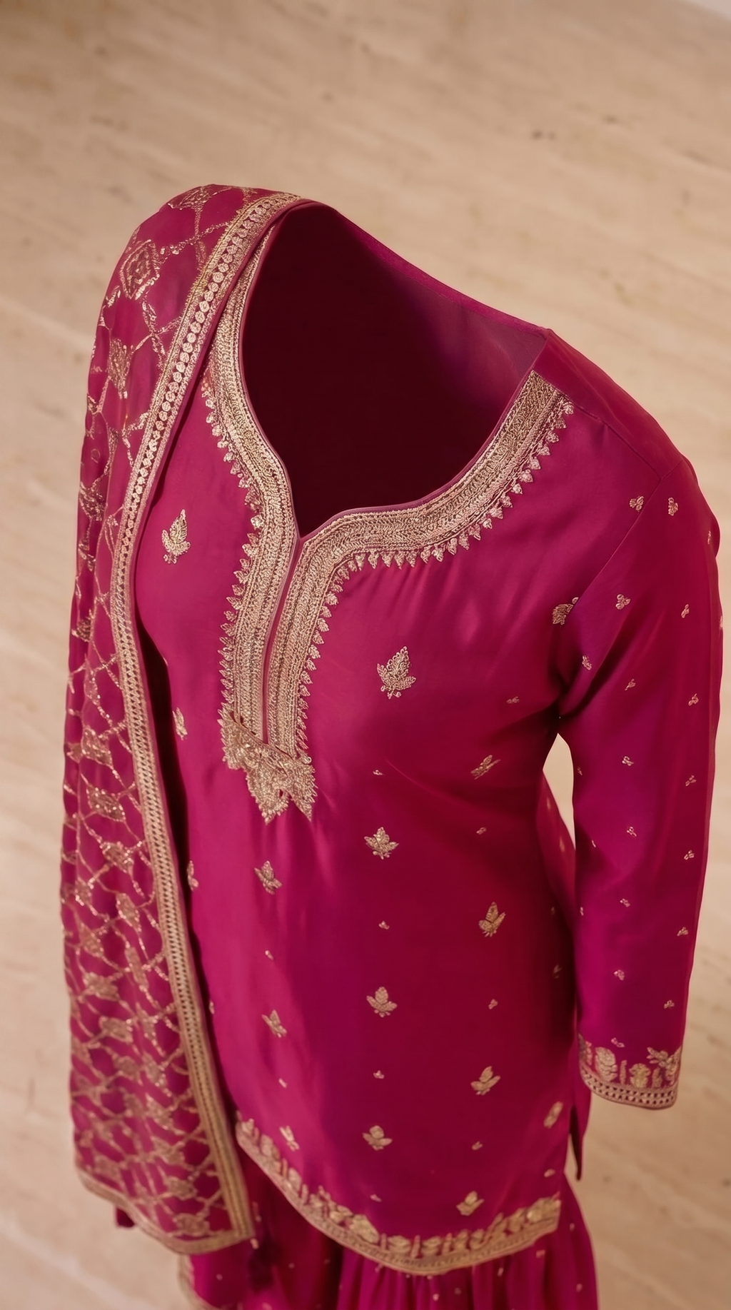 Magenta Royale Sharara Suit Set