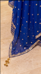 Heritage Mirror Lehenga Set - Indian bridal wedding lehenga with mirror work embroidery - view 19