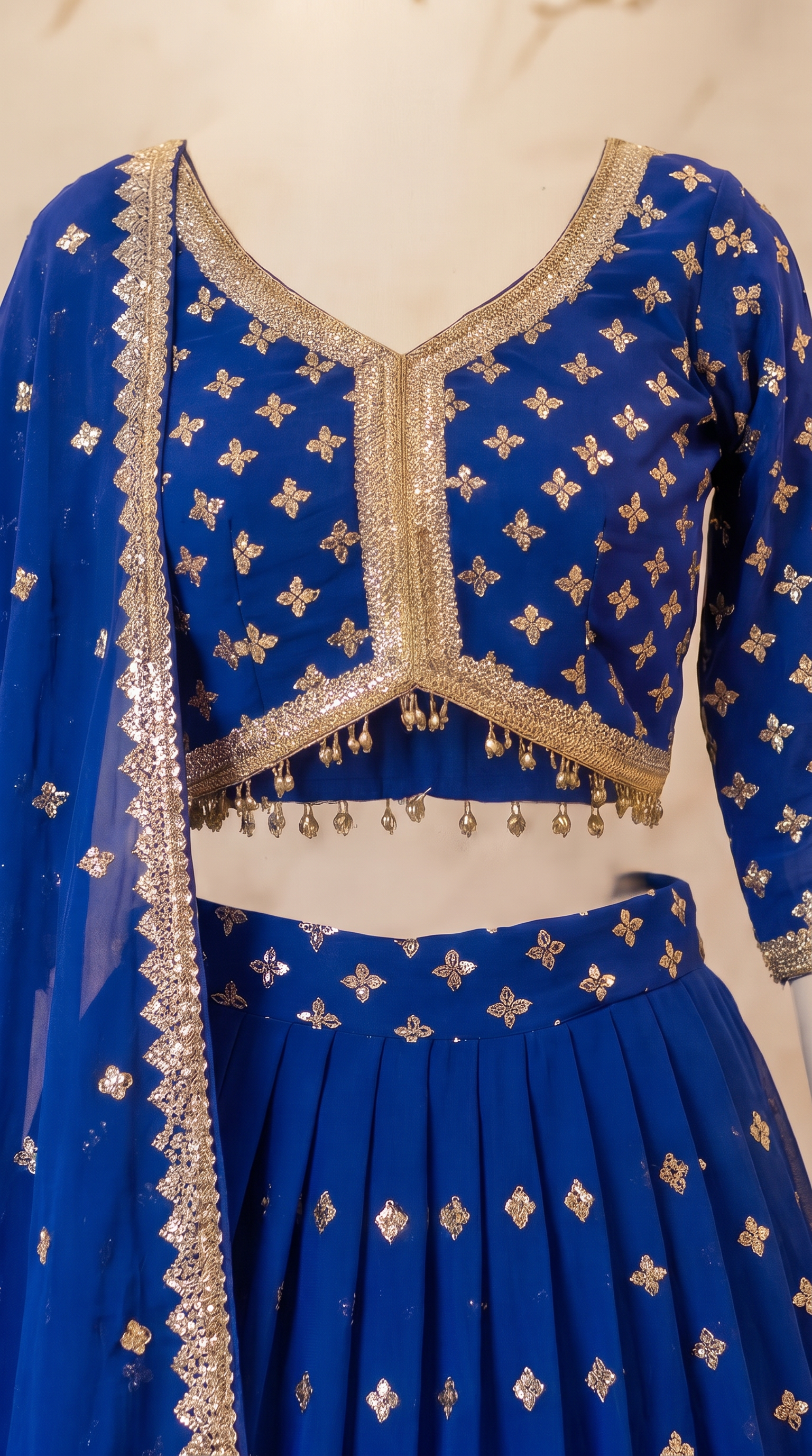 Heritage Mirror Lehenga Set