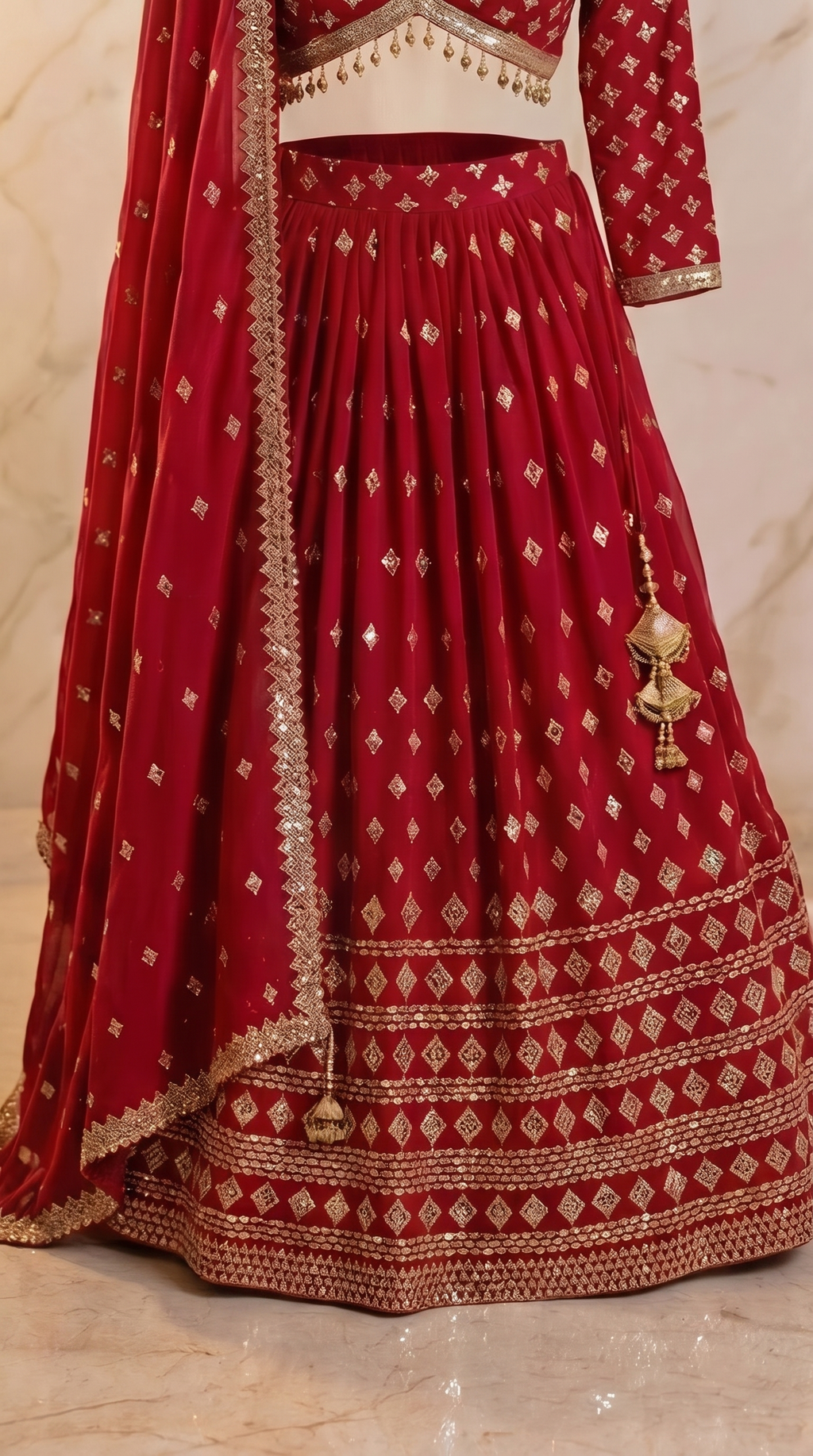 Heritage Mirror Lehenga Set