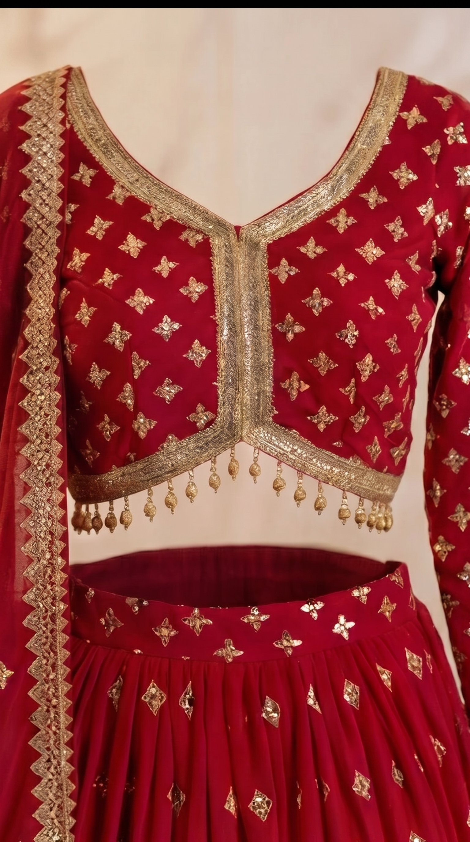 Heritage Mirror Lehenga Set