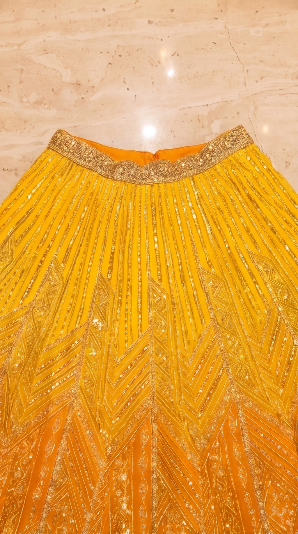 Sunburst Zari Lehenga Set - Indian bridal wedding lehenga with zari embroidery - view 5