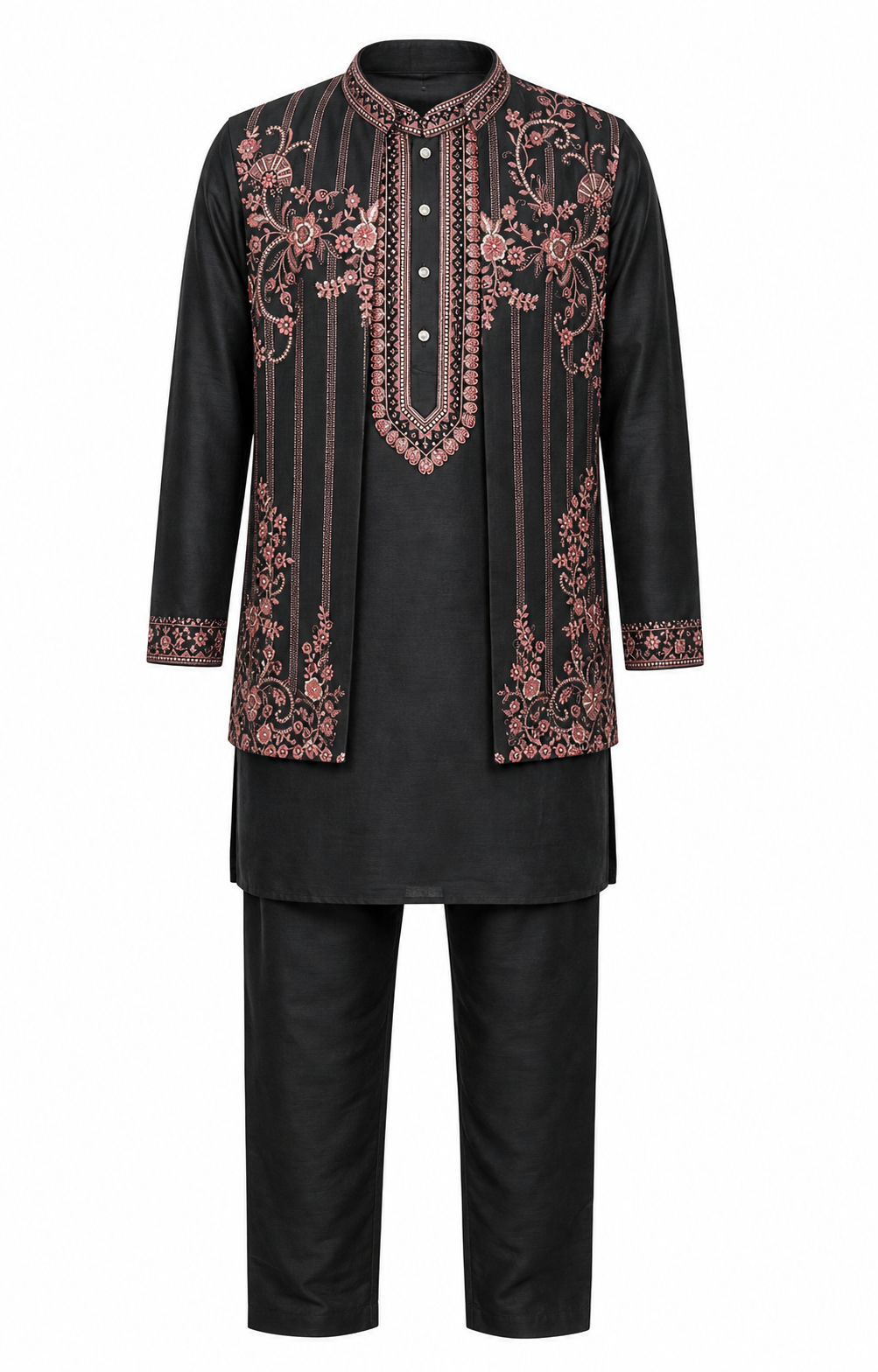 Rose Resham Kurta Set