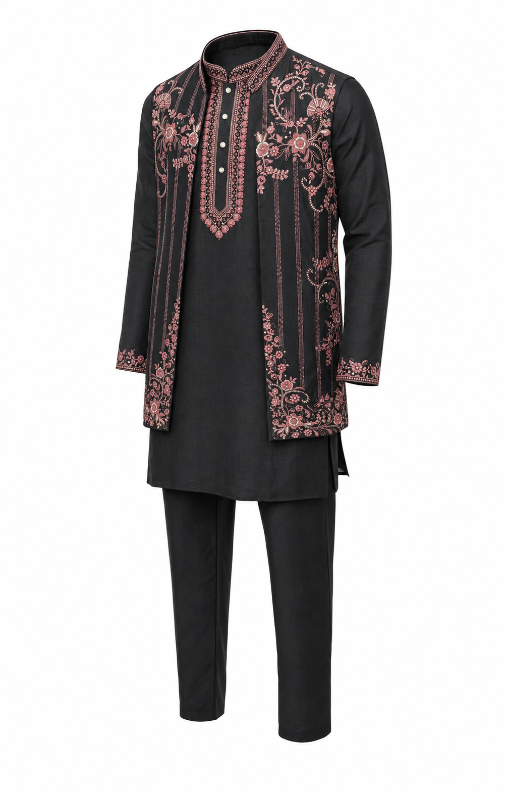 Rose Resham Kurta Set