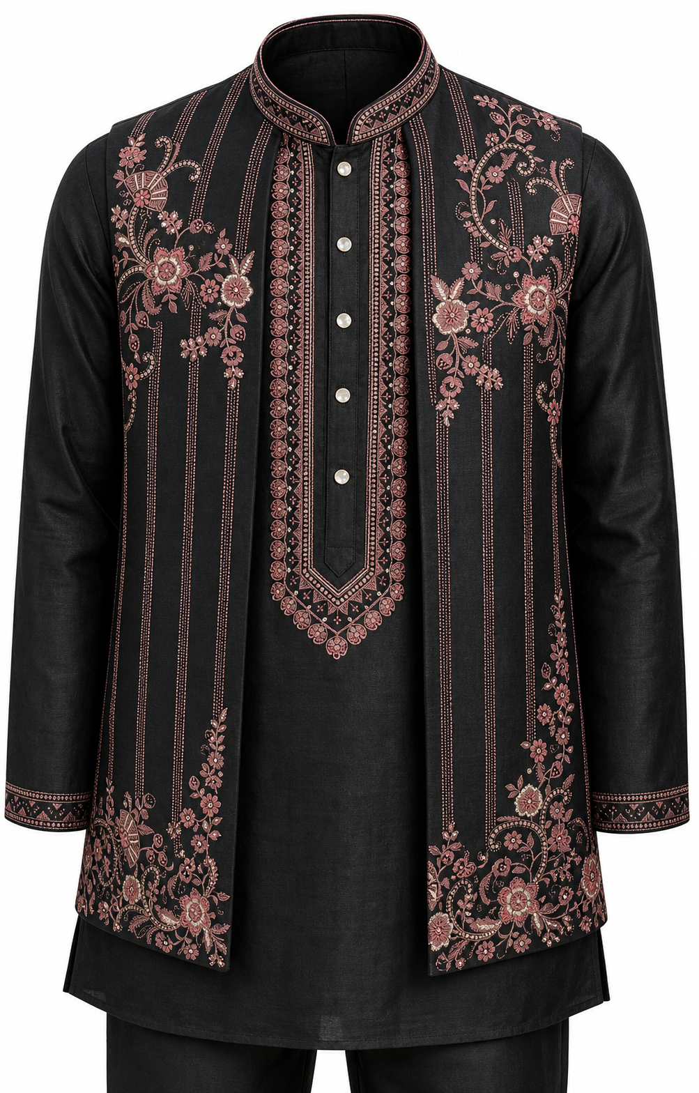Rose Resham Kurta Set
