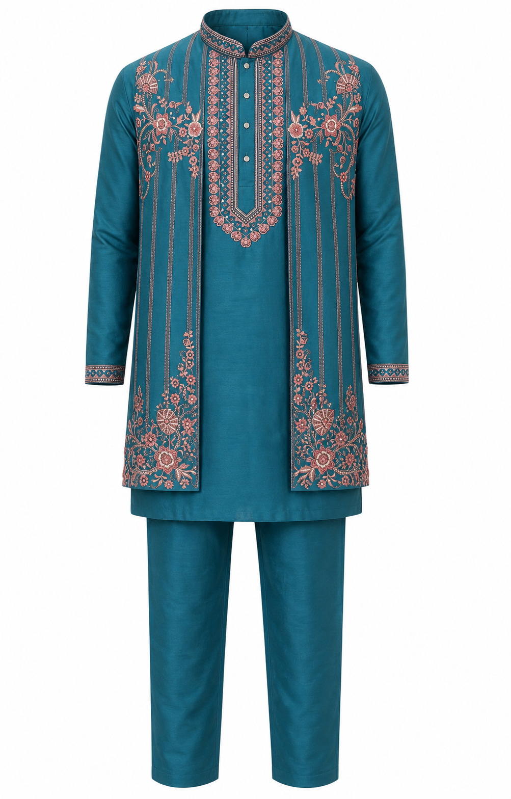 Rose Resham Kurta Set