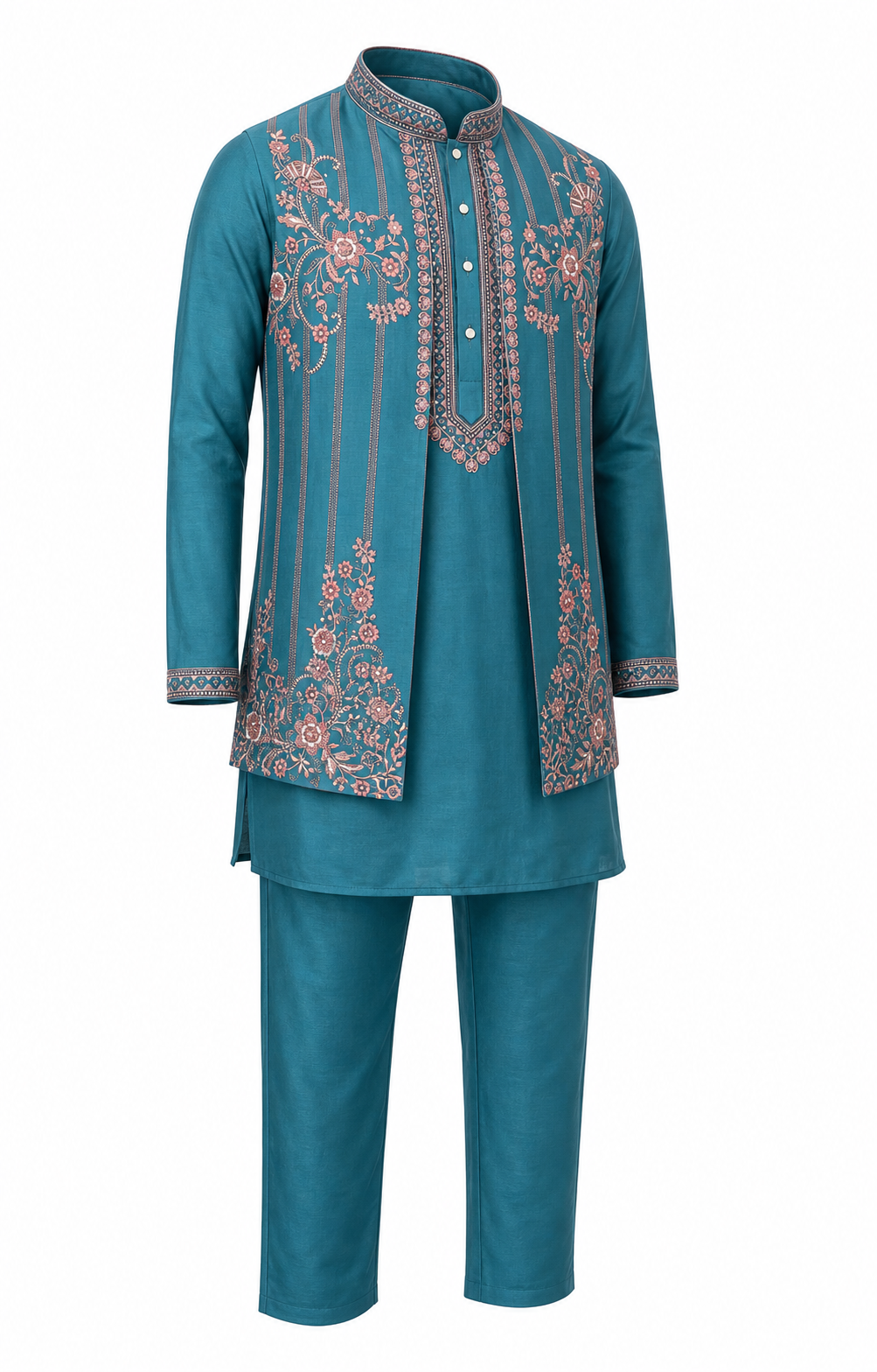 Rose Resham Kurta Set