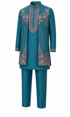 Rose Resham Kurta Set