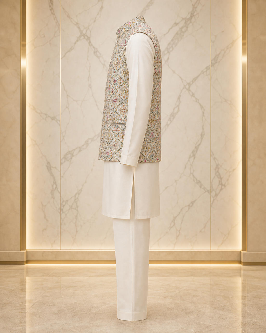 Royal Bagh Kurta Jacket Set