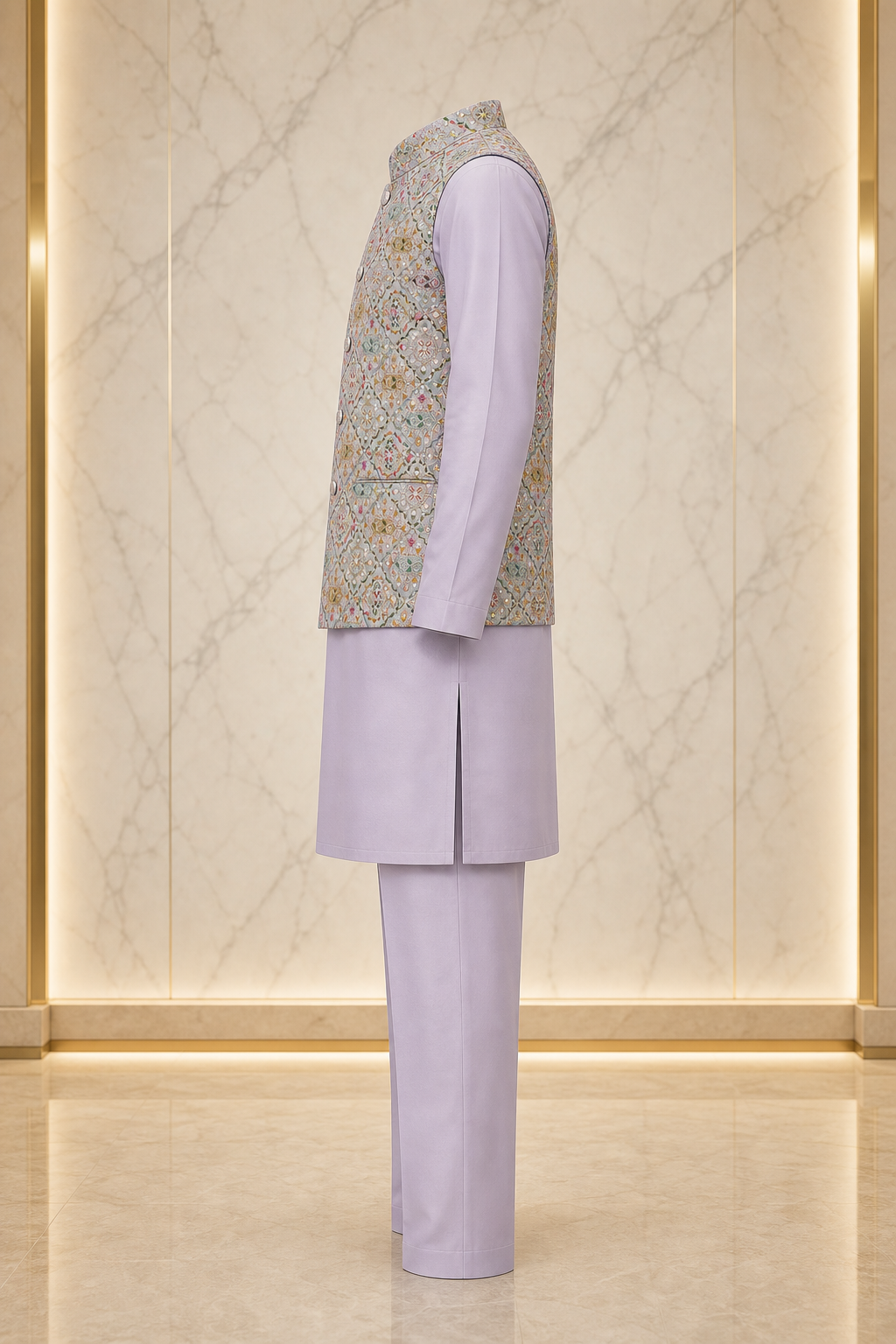 Royal Bagh Kurta Jacket Set