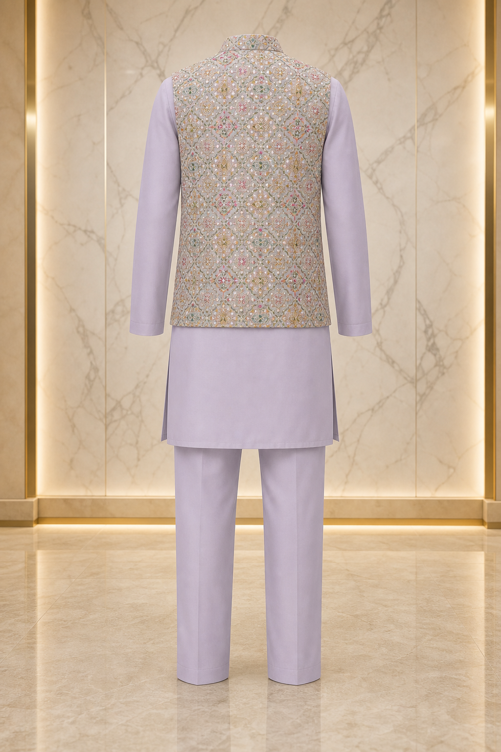 Royal Bagh Kurta Jacket Set