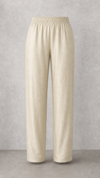 Warm Pearl Ivory matching pull-on trousers — front view
