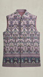 Kent Selection Lavender embroidered vest – front view