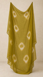 Rooh Mehndi Olive Plus-Size Cotton Embroidered 3-Piece Set sheer mehndi olive patterned dupatta