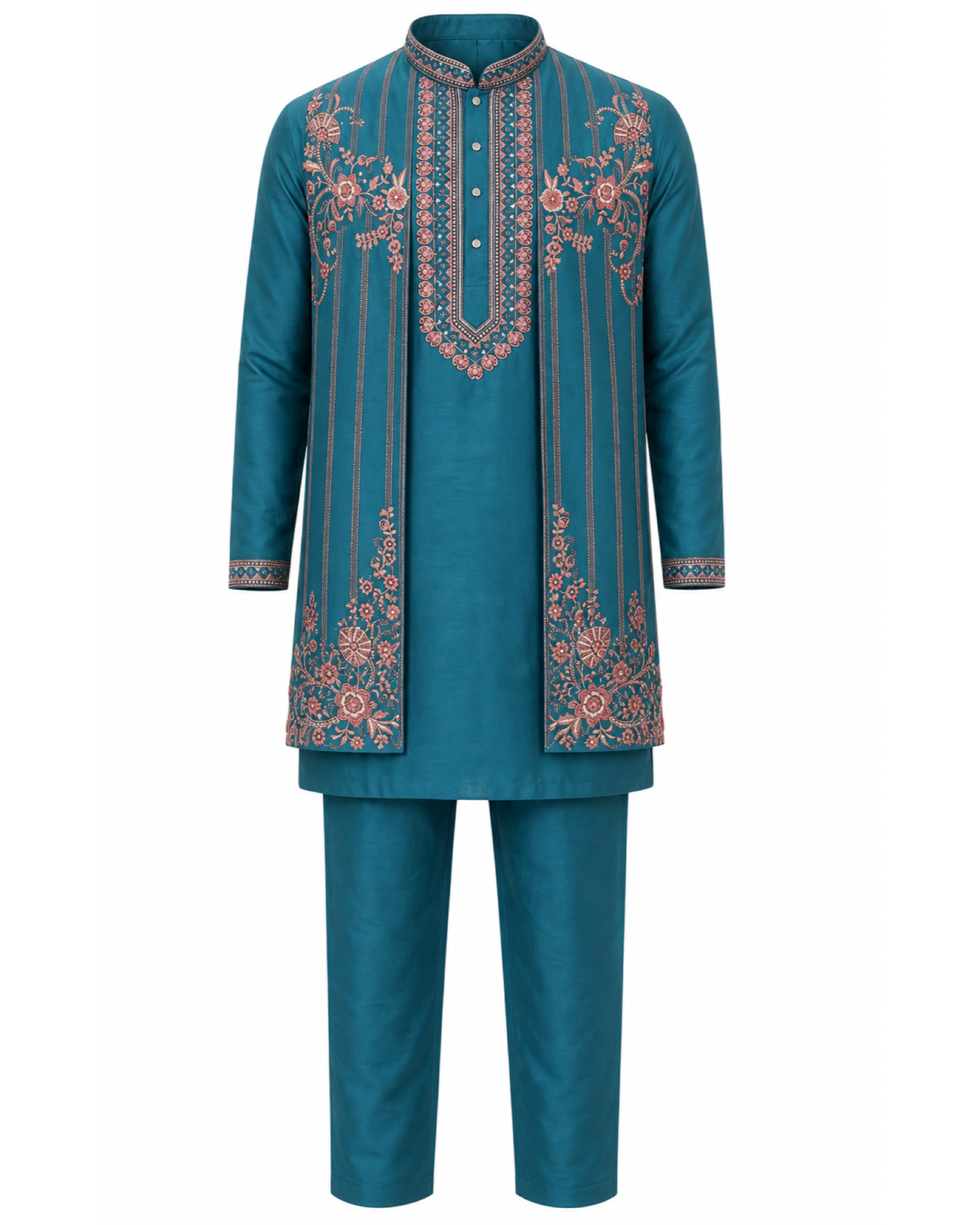 Rose Resham Kurta Set